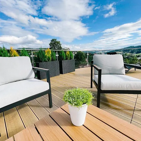 Penthouse Sloneczna Rapsodia - Blisko Parku Zdrojowego - Duzy Taras Na Dachu - Piekny Widok - Winda - Garaz Apartment Rabka Exterior photo