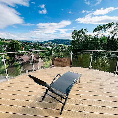 Penthouse Sloneczna Rapsodia - Blisko Parku Zdrojowego - Duzy Taras Na Dachu - Piekny Widok - Winda - Garaz Apartment Rabka Exterior photo