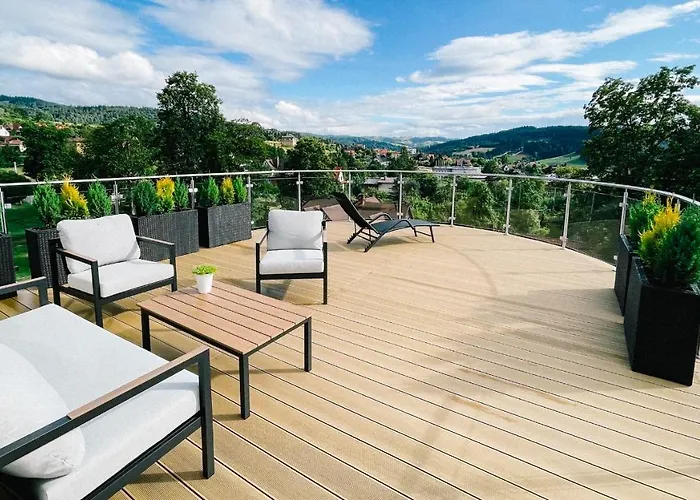 Penthouse Sloneczna Rapsodia - Blisko Parku Zdrojowego - Duzy Taras Na Dachu - Piekny Widok - Winda - Garaz