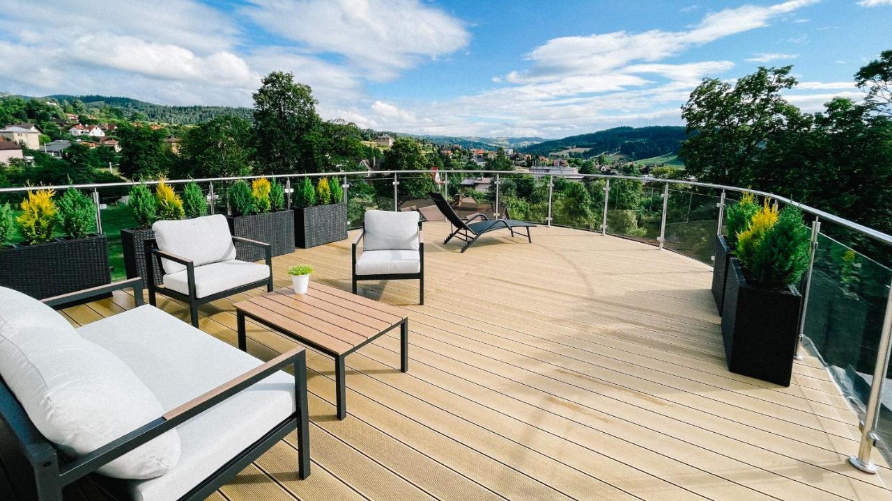 Apartment Penthouse Sloneczna Rapsodia - Blisko Parku Zdrojowego - Duzy Taras Na Dachu - Piekny Widok - Winda - Garaz