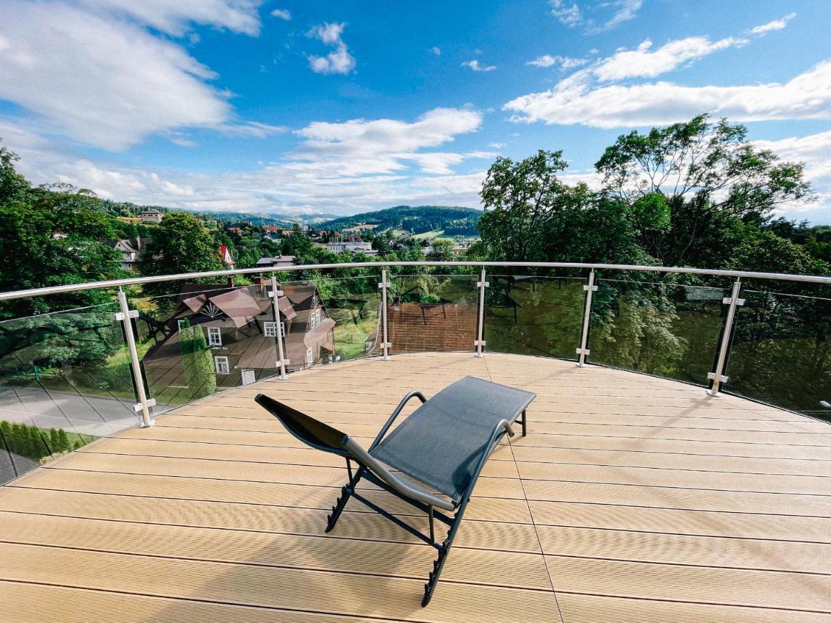 Apartment Penthouse Sloneczna Rapsodia - Blisko Parku Zdrojowego - Duzy Taras Na Dachu - Piekny Widok - Winda - Garaz Rabka