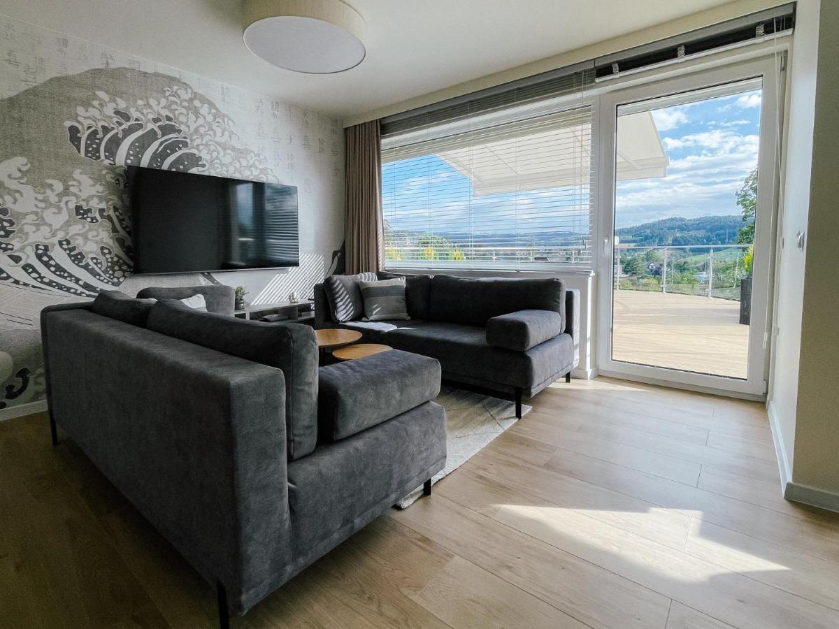 Penthouse Sloneczna Rapsodia - Blisko Parku Zdrojowego - Duzy Taras Na Dachu - Piekny Widok - Winda - Garaz * Rabka